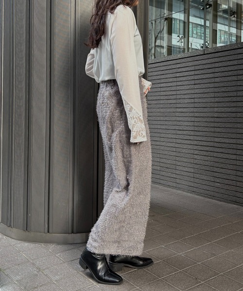 &g'aime（アンジェム）の「【＆g'aime】タイトフェザースカート　Tight Feather Skirt（スカート・レディース・グレー/ブラック・FREE）」の19枚目の写真