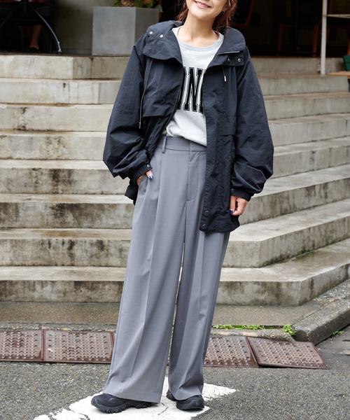 OUTDOOR PRODUCTS（アウトドアプロダクツ）の「撥水アスレチックBIGブルゾン ユニセックス着用可（その他アウター・レディース・ブラック・LARGE）」の13枚目の写真