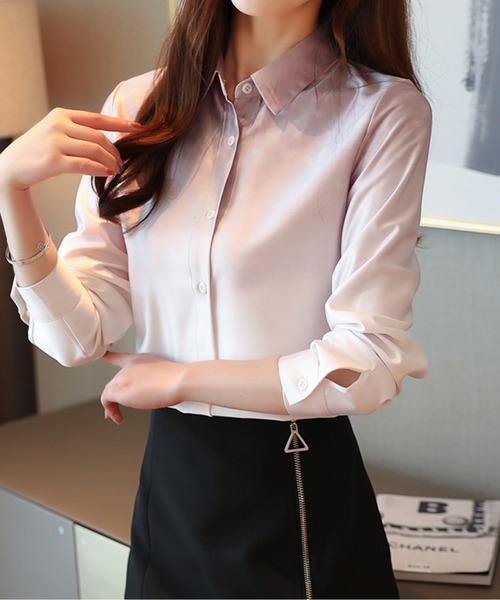 AMAJI(アマジ)の「グラデーションカラーシャツ(シャツ/ブラウス・レディース・パープル/ピンク/ブルー・SMALL/X-LARGE/LARGE/MEDIUM)」の2枚目の写真