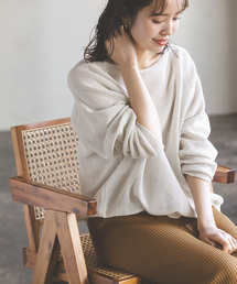 NOBLE（ノーブル）の「《WEB限定追加》ペーパーヤーン裏天竺プルオーバー（ニット/セーター）」