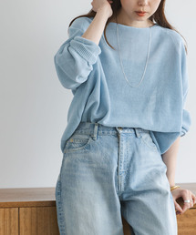 NOBLE（ノーブル）の「《WEB限定追加》ペーパーヤーン裏天竺プルオーバー（ニット/セーター）」