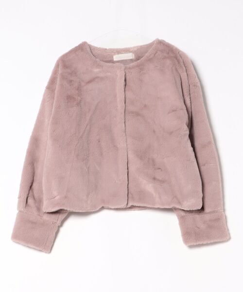 31 Sons de mode(トランテアン ソン ドゥ モード)の「フェイクファーコート(その他アウター・レディース・ピンク・M/S)」の1枚目の写真