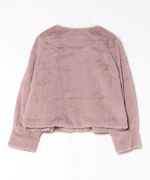 31 Sons de mode(トランテアン ソン ドゥ モード)の「フェイクファーコート(その他アウター・レディース・ピンク・M/S)」の2枚目の写真