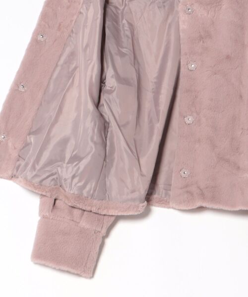 31 Sons de mode(トランテアン ソン ドゥ モード)の「フェイクファーコート(その他アウター・レディース・ピンク・M/S)」の3枚目の写真