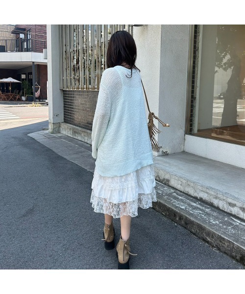 Flugge(フラッジー)の「ホールシースルーニット(ニット/セーター・レディース・ブルー・FREE)」の3枚目の写真