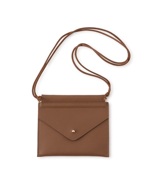 AMERICANA（アメリカーナ）の「【Americana（アメリカーナ） for SALON】エンベロップネックレスポーチ/ステッカー（ポーチ・レディース・ブラウン系その他/キャメル・FREE）」の18枚目の写真