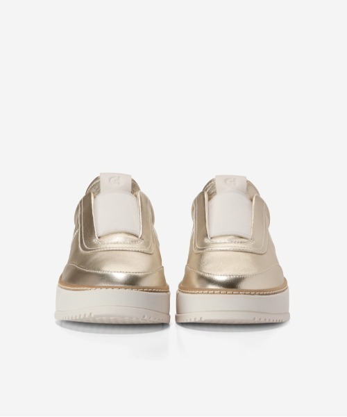 COLE HAAN（コールハーン）の「グランドプロ マックスフィールド スリッポン スニーカー womens（スニーカー・レディース・ゴールド・6/6.5/7/7.5/8/5.5/9/5/8.5）」の3枚目の写真