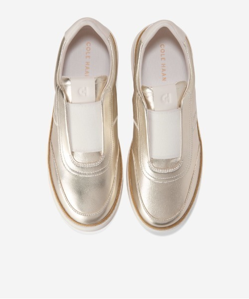 COLE HAAN（コールハーン）の「グランドプロ マックスフィールド スリッポン スニーカー womens（スニーカー・レディース・ゴールド・6/6.5/7/7.5/8/5.5/9/5/8.5）」の5枚目の写真