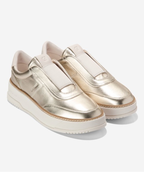 COLE HAAN（コールハーン）の「グランドプロ マックスフィールド スリッポン スニーカー womens（スニーカー・レディース・ゴールド・6/6.5/7/7.5/8/5.5/9/5/8.5）」の2枚目の写真