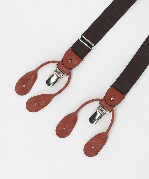 UNITED ARROWS（ユナイテッドアローズ）の「ナロ―  サスペンダー（サスペンダー・メンズ・ダークブラウン/ネイビー・FREE）」の6枚目の写真