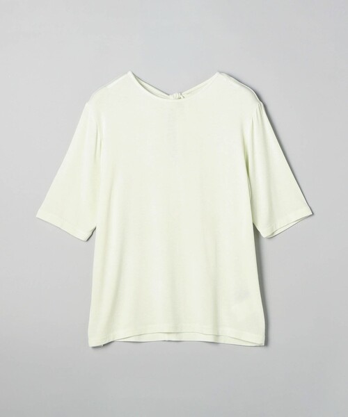 RONEL(ロネル)の「【RONEL】ベア天竺バックノットハーフスリーブ(Tシャツ/カットソー・レディース・ライム/ライトグレー/ブラック・FREE)」の16枚目の写真