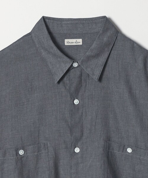 Steven Alan（スティーブンアラン）の「＜Steven Alan＞ シアー デニム レギュラーカラー シャツ LOOSE（シャツ/ブラウス・メンズ・コバルトブルー/ネイビー・S/M/L/XL）」の18枚目の写真