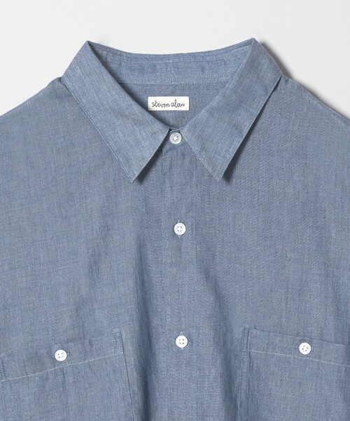Steven Alan(スティーブンアラン)の「<Steven Alan> シアーデニム レギュラーカラー シャツ LOOSE(シャツ/ブラウス・メンズ・コバルトブルー/ネイビー・S/M/L/XL)」の21枚目の写真