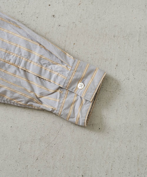 quadro（クオドロ）の「スーピマスタンドカラービッグシャツ（シャツ/ブラウス・レディース・グリーン/グレイッシュベージュ・FREE）」の13枚目の写真