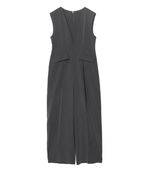 ANDRESD(アンドレスド)の「レースラッフルオールインワンドレス / lace ruffle all-in-one dress(パンツドレス・レディース・ブラック/ベージュ/グレー・L/M/S)」の9枚目の写真