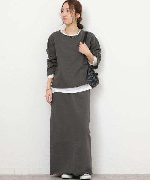 JOURNAL STANDARD relume(ジャーナルスタンダード レリューム)の「クロップドスウェット(スウェット・レディース・ブラック系その他/ベージュ・FREE)」の3枚目の写真