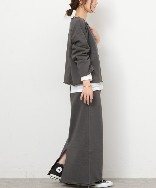 JOURNAL STANDARD relume(ジャーナルスタンダード レリューム)の「クロップドスウェット(スウェット・レディース・ブラック系その他/ベージュ・FREE)」の5枚目の写真