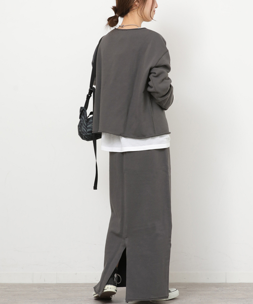 JOURNAL STANDARD relume(ジャーナルスタンダード レリューム)の「クロップドスウェット(スウェット・レディース・ブラック系その他/ベージュ・FREE)」の7枚目の写真