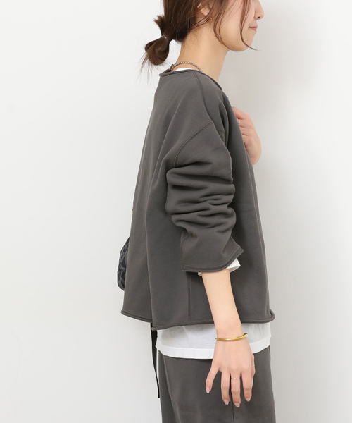 JOURNAL STANDARD relume(ジャーナルスタンダード レリューム)の「クロップドスウェット(スウェット・レディース・ブラック系その他/ベージュ・FREE)」の10枚目の写真