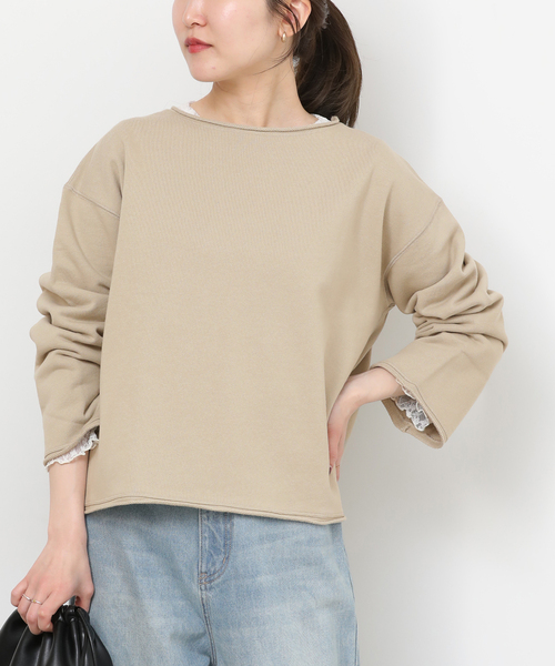 JOURNAL STANDARD relume(ジャーナルスタンダード レリューム)の「クロップドスウェット(スウェット・レディース・ブラック系その他/ベージュ・FREE)」の15枚目の写真