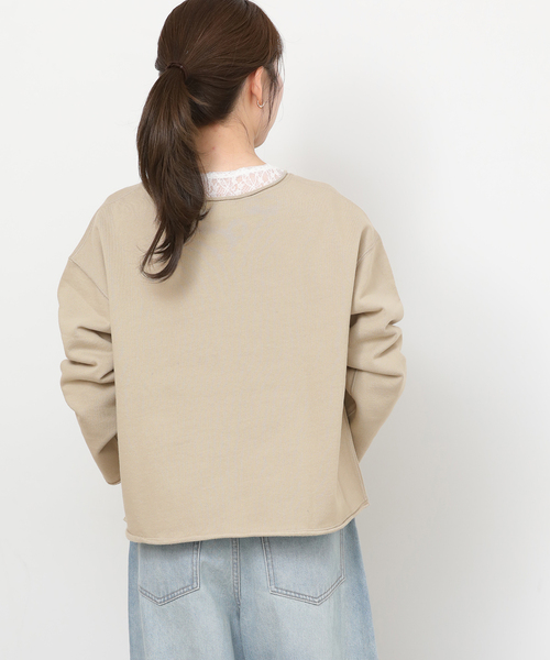 JOURNAL STANDARD relume(ジャーナルスタンダード レリューム)の「クロップドスウェット(スウェット・レディース・ブラック系その他/ベージュ・FREE)」の18枚目の写真