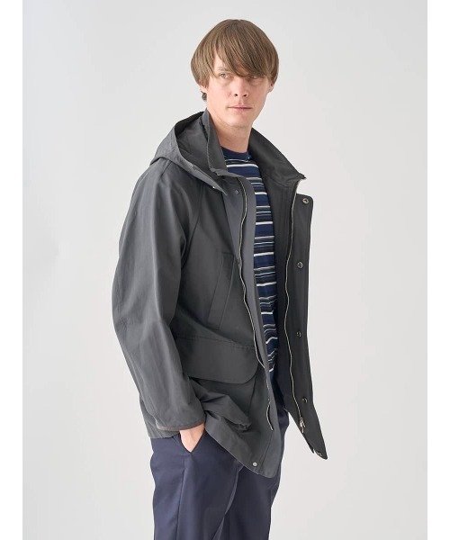 JOHN SMEDLEY(ジョンスメドレー)の「コットンナイロングログラン ハンティングジャケット(その他アウター・メンズ・グレー・2/3)」の1枚目の写真