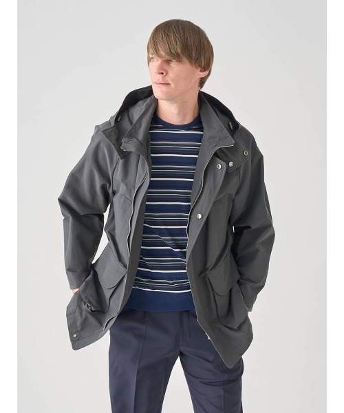 JOHN SMEDLEY(ジョンスメドレー)の「コットンナイロングログラン ハンティングジャケット(その他アウター・メンズ・グレー・2/3)」の3枚目の写真
