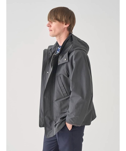 JOHN SMEDLEY(ジョンスメドレー)の「コットンナイロングログラン ハンティングジャケット(その他アウター・メンズ・グレー・2/3)」の4枚目の写真