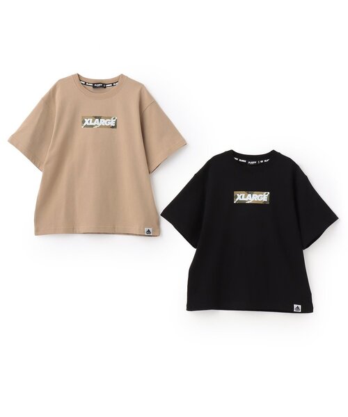 XLARGE KIDS(エクストララージキッズ)の「【人気商品再入荷】【直営店で取り扱い無し】迷彩ロゴ半袖Tシャツ(Tシャツ/カットソー・キッズ・ブラック/ベージュ・140cm/120cm/130cm/110cm/100cm)」の10枚目の写真