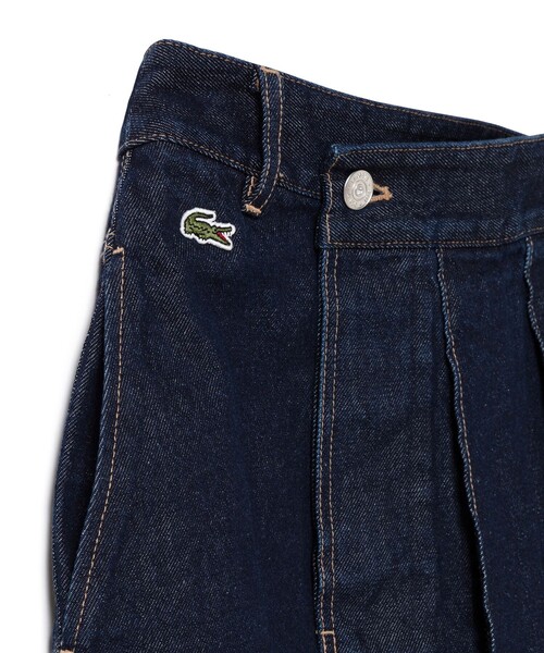 LACOSTE（ラコステ）の「アシンメトリーデニムプリーツラップスカート（スカート・レディース・ネイビー/ブルー・40/38/36/34）」の15枚目の写真