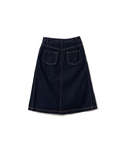 LACOSTE(ラコステ)の「アシンメトリーデニムプリーツラップスカート(スカート・レディース・ネイビー/ブルー・40/38/36/34)」の21枚目の写真