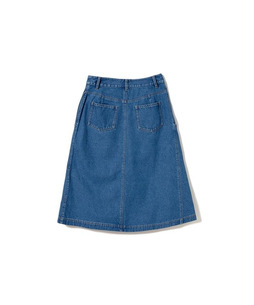 45rpm デニム プリーツ ラップスカート サイズ1 古着 インディゴ アシンメトリーデニムプリーツラップスカート（スカート）｜LACOSTE