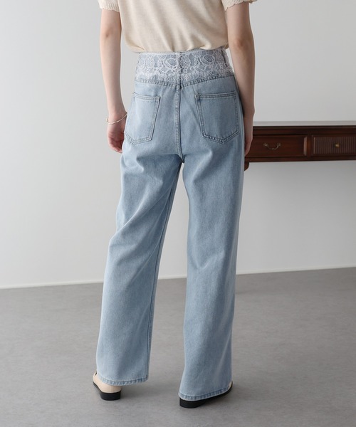 BLUEEAST（ブルーイースト）の「ウエストレースデニムパンツ（デニムパンツ・レディース・ブルー・MEDIUM/LARGE）」の3枚目の写真