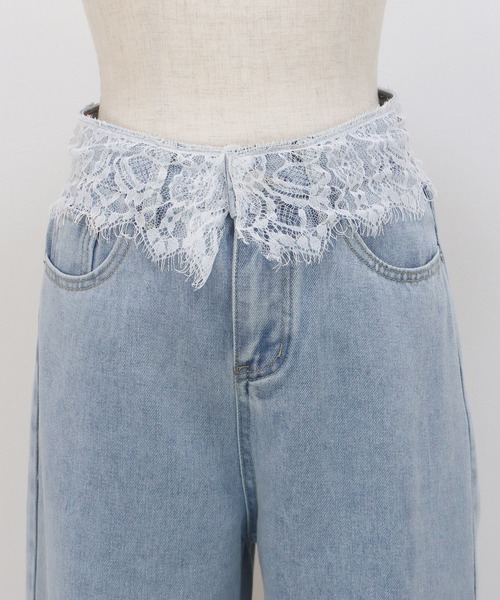 BLUEEAST（ブルーイースト）の「ウエストレースデニムパンツ（デニムパンツ・レディース・ブルー・MEDIUM/LARGE）」の11枚目の写真