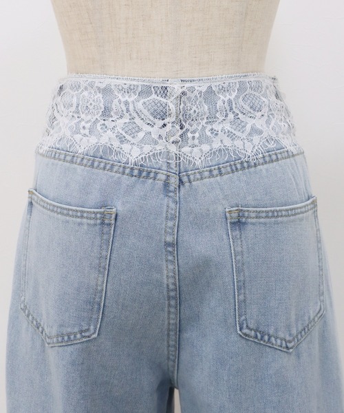 BLUEEAST（ブルーイースト）の「ウエストレースデニムパンツ（デニムパンツ・レディース・ブルー・MEDIUM/LARGE）」の12枚目の写真