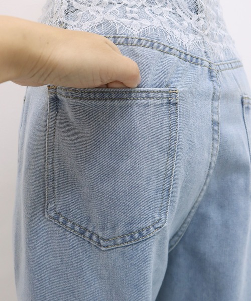 BLUEEAST（ブルーイースト）の「ウエストレースデニムパンツ（デニムパンツ・レディース・ブルー・MEDIUM/LARGE）」の14枚目の写真