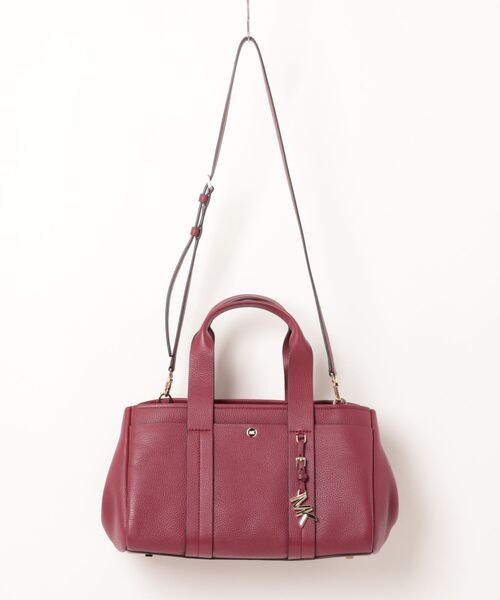 MICHAEL KORS(マイケルコース)の「ROMEE ぺブルレザー サッチェル スモール(ハンドバッグ・レディース・レッド系・FREE)」の1枚目の写真