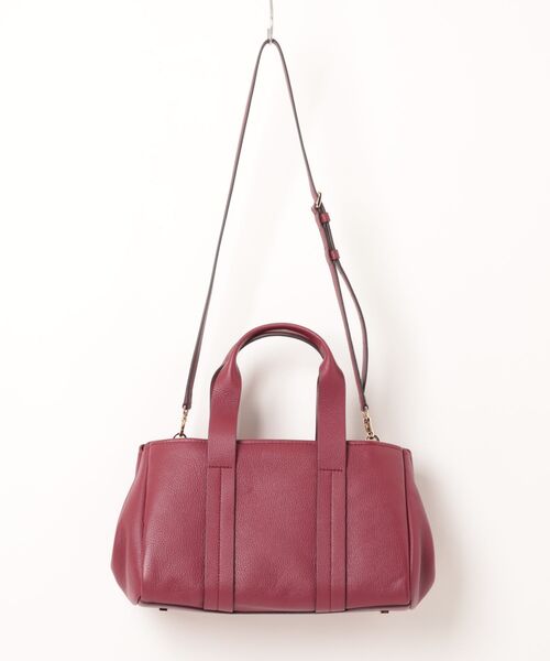 MICHAEL KORS(マイケルコース)の「ROMEE ぺブルレザー サッチェル スモール(ハンドバッグ・レディース・レッド系・FREE)」の2枚目の写真