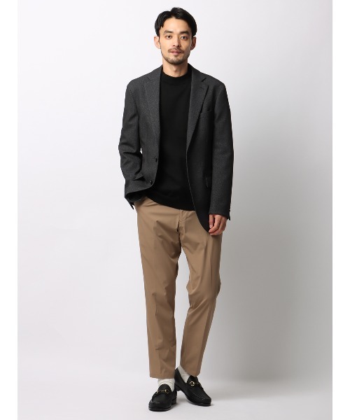 SUIT SQUARE（スーツスクエア）の「みんなのパンツ イージーテーパードパンツ ウォッシャブル ストレッチ 裾上げ済み（スラックス・メンズ・ホワイト/ベージュ・LL/L/M/S/5L/4L/3L）」の5枚目の写真