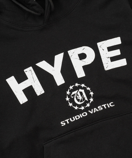 VASTIC(バスティック)の「エンブレムフード_ブラック(パーカー・メンズ・ブラック・MEDIUM/LARGE)」の4枚目の写真