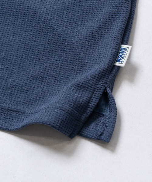 DISCUS(ディスカス)の「【15】〔DISCUS/ディスカス〕COOLMAX ワッフルヘンリー 半袖Tシャツ(Tシャツ/カットソー・メンズ・スミクロ/オフホワイト/ブルーグレー/ブラック・LARGE/MEDIUM/X-LARGE)」の15枚目の写真