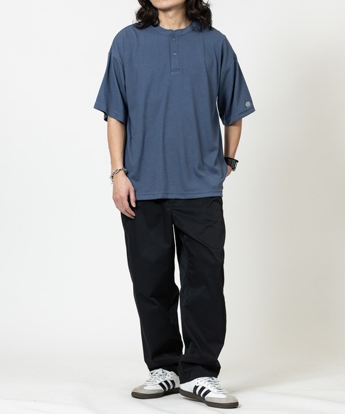 DISCUS(ディスカス)の「【15】〔DISCUS/ディスカス〕COOLMAX ワッフルヘンリー 半袖Tシャツ(Tシャツ/カットソー・メンズ・スミクロ/オフホワイト/ブルーグレー/ブラック・LARGE/MEDIUM/X-LARGE)」の10枚目の写真