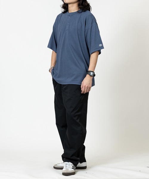 DISCUS(ディスカス)の「【15】〔DISCUS/ディスカス〕COOLMAX ワッフルヘンリー 半袖Tシャツ(Tシャツ/カットソー・メンズ・スミクロ/オフホワイト/ブルーグレー/ブラック・LARGE/MEDIUM/X-LARGE)」の11枚目の写真
