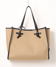 GIANNI CHIARINI（ジャンニ キアリーニ）の「【GIANNI CHIARINI/ジャンニキアリーニ】トートバッグ　MARCELLA　Mサイズ　コットン×本革（トートバッグ）」