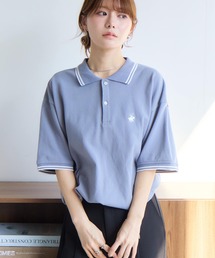 【BEVERLY HILLS POLO CLUB/ビバリーヒルズポロクラブ】リブライン 鹿の子ポロシャツ