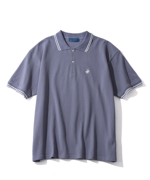BEVERLY HILLS POLO CLUB(ビバリーヒルズポロクラブ)の「【BEVERLY HILLS POLO CLUB/ビバリーヒルズポロクラブ】リブライン 鹿の子ポロシャツ(ポロシャツ・メンズ・ネイビー/グリーン/オリーブ/サックスブルー/ブラック/オフホワイト・L/LL/M)」の12枚目の写真