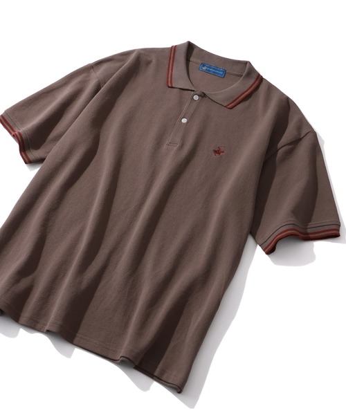BEVERLY HILLS POLO CLUB(ビバリーヒルズポロクラブ)の「【BEVERLY HILLS POLO CLUB/ビバリーヒルズポロクラブ】リブライン 鹿の子ポロシャツ(ポロシャツ・メンズ・ネイビー/グリーン/オリーブ/サックスブルー/ブラック/オフホワイト・L/LL/M)」の16枚目の写真