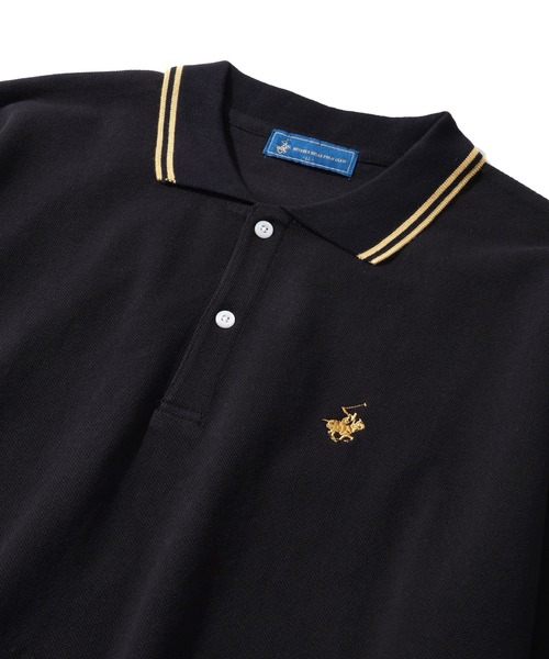 BEVERLY HILLS POLO CLUB(ビバリーヒルズポロクラブ)の「【BEVERLY HILLS POLO CLUB/ビバリーヒルズポロクラブ】リブライン 鹿の子ポロシャツ(ポロシャツ・メンズ・ネイビー/グリーン/オリーブ/サックスブルー/ブラック/オフホワイト・L/LL/M)」の20枚目の写真