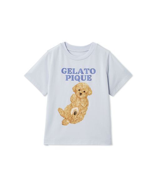 gelato pique（ジェラートピケ）の「【KIDS】ドッグワンポイントTシャツ（ルームウェア/パジャマ・キッズ・クリーム/ブルー・120/110/100/90）」の13枚目の写真