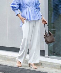 NOLLEY’S | 《セットアップ対応》ウォッシャブルイージーツイルセミワイドパンツ(その他パンツ)